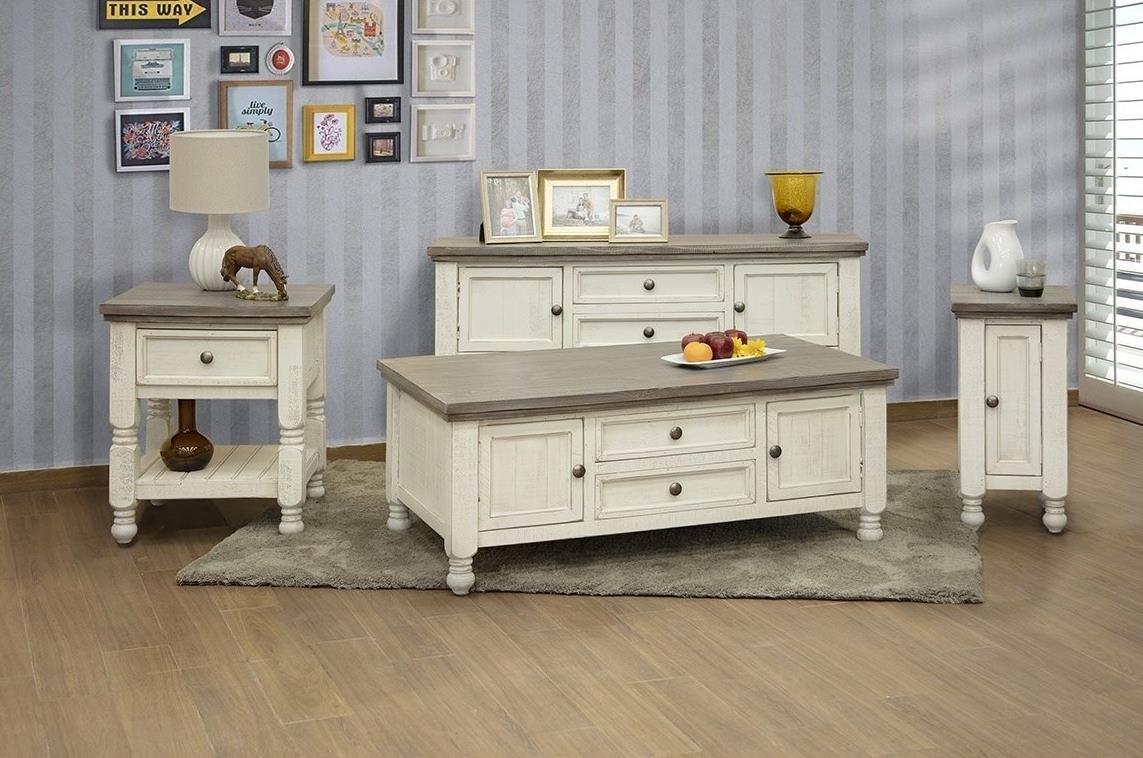 International Furniture Direct Stone IFD4691END Relaxed Vintage End